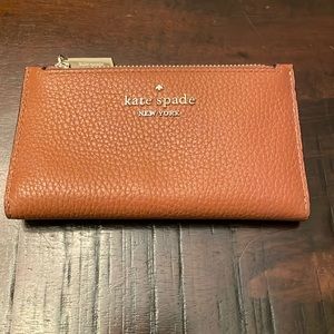 Kate Spade cognac leather wallet